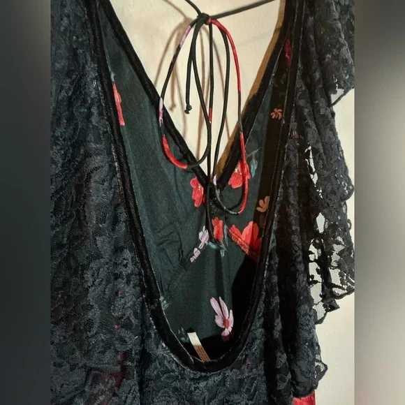 Free People Warm Heart Floral Midi Dress - Size L - Picture 6 of 7